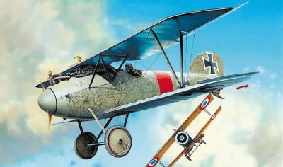 Směr Model letadlo Albatros D.V 1:72 (stavebnice letadla)