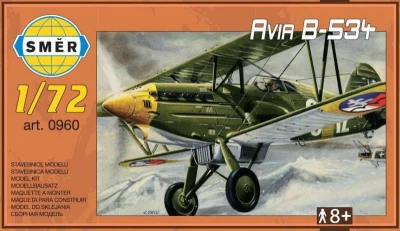 Směr Model letadlo Avia B-354 1:72 stavebnice letadla 36 dílků