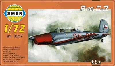 Směr Model letadlo Avia C-2 1:72 stavebnice letadla 34 dílků