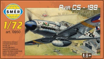 Směr Model letadlo Avia CS-199 plastová stavebnice letadla 1:72