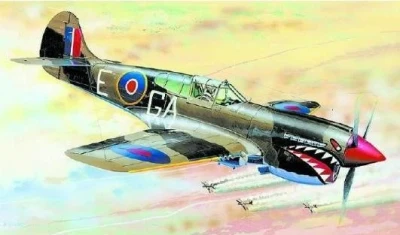 Směr Model letadlo Curtiss P 40 K 1:72 (stavebnice letadla)