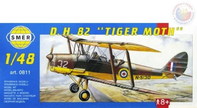 Směr Model letadlo D.H.82 Tiger Moth 1:48 (stavebnice letadla)