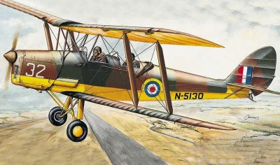 Směr Model letadlo D.H.82 Tiger Moth 1:48 (stavebnice letadla)
