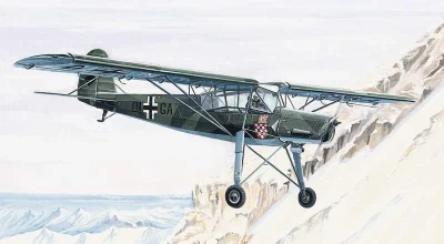 Směr Model letadlo Fieseler Fi156 Storch 1:72 (stavebnice letadla)
