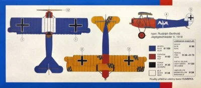 Směr Model letadlo Fokker D-VII 1:48 (stavebnice letadla)