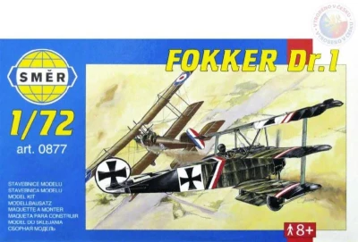 Směr Model letadlo Fokker Dr.I 1:72 (stavebnice letadla)