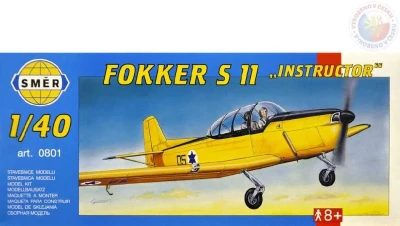 Směr Model letadlo Fokker S11 Inst 1:40 (stavebnice letadla)