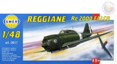 Směr Model letadlo Reggiane RE2000 Falco 1:48 (stavebnice letadla)