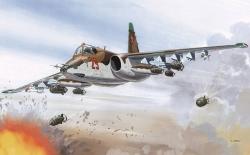 Směr SMĚR Model letadlo Suchoj Su-25 K plastová stavebnice letadla 1:48