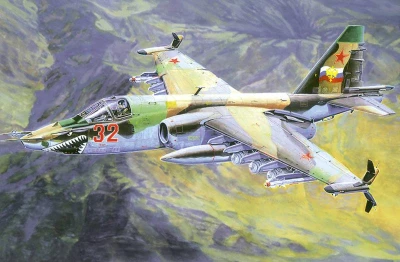 Směr Model letadlo Suchoj Su-25K 1:72 stavebnice letadla 97 dílků