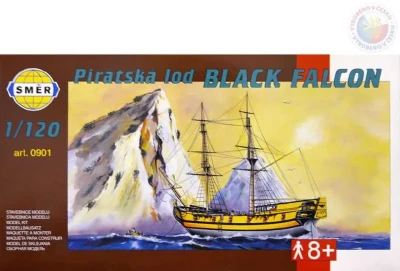 Směr Model loď Black Falcon 1:120 (stavebnice lodě) Směr Model loď Black Falcon 1:120 (stavebnice lodě)