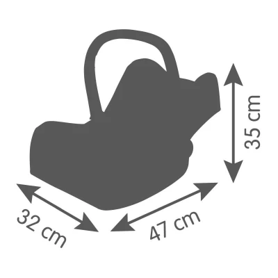 Smoby Autosedačka Maxi-Cosi pro panenku miminko do 42cm béžová
