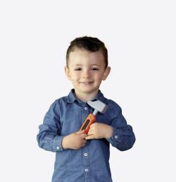 Smoby B+D Bricolo dílna set pracovní stůl + dětské nářadí malý kutil