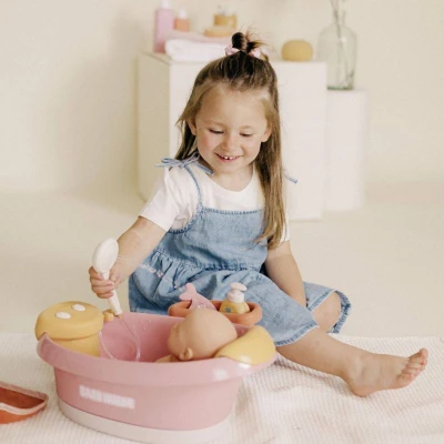 Smoby Vanička s funkční sprchou pro panenku miminko na baterie Světlo Zvuk