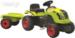 Smoby Baby traktor dětský šlapací CLAAS zelený s vlečkou a klaksonem plast Smoby Baby traktor dětský šlapací CLAAS zelený s vlečkou a klaksonem plast