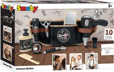 Smoby Barber sada na holenie a strihanie pás s doplnkami na batérie Svetlo Zvuk