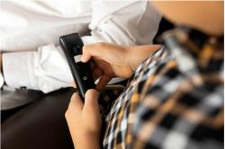 Smoby Barber sada na holení a stříhání pás s doplňky na baterie Světlo Zvuk