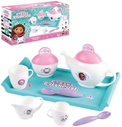 Smoby Čajový set dětské barevné nádobíčko s tácem Gabbys Dollhouse Smoby Čajový set dětské barevné nádobíčko s tácem Gabbys Dollhouse