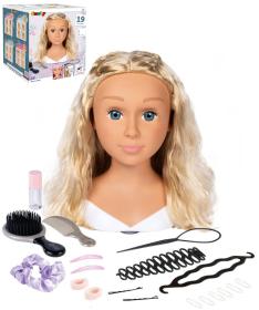 Smoby Česací hlava My Beauty blondýnka kadeřnický set s doplňky Smoby Česací hlava My Beauty blondýnka kadeřnický set s doplňky