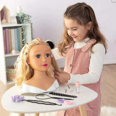 Smoby Česací hlava My Beauty blondýnka kadeřnický set s doplňky
