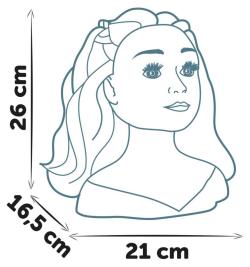 Smoby Česací hlava My Beauty blondýnka kadeřnický set s doplňky