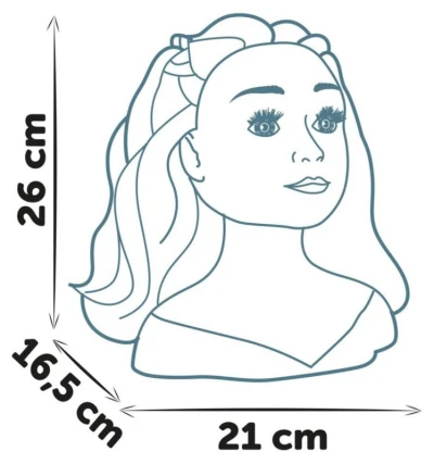 Smoby Česací hlava My Beauty blondýnka kadeřnický set s doplňky