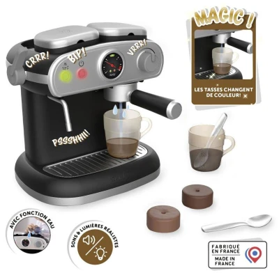 Smoby Espresso kávovar dětský presovač na baterie Světlo Zvuk