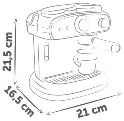 Smoby Espresso kávovar dětský presovač na baterie Světlo Zvuk