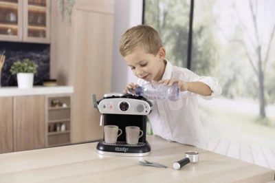Smoby Espresso kávovar dětský presovač na baterie Světlo Zvuk