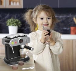 Smoby Espresso kávovar dětský presovač na baterie Světlo Zvuk