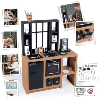Smoby Kuchyňka Loft moderní dětské kuchyňské studio s nádobím a doplňky
