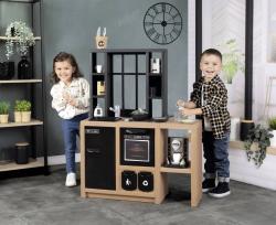 Smoby Kuchyňka Loft moderní dětské kuchyňské studio s nádobím a doplňky