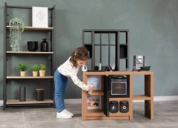 Smoby Kuchyňka Loft moderní dětské kuchyňské studio s nádobím a doplňky