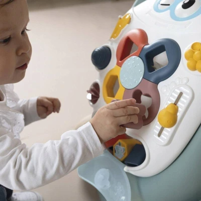 Smoby Little baby chodítko / hrací deska / kočárek s aktivitami 3v1