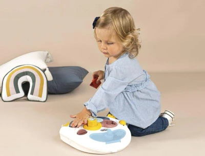Smoby Little baby chodítko / hrací deska / kočárek s aktivitami 3v1