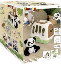 Smoby Malý veterinář dětské lékařské potřeby s přepravním boxem a pandou