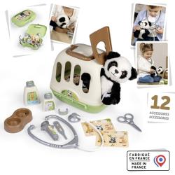 Smoby Malý veterinář dětské lékařské potřeby s přepravním boxem a pandou