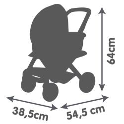 Smoby Maxi-Cosi Kombinovaný kočárek pro panenky růžový