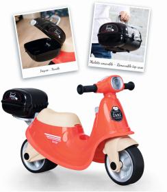 Smoby Odrážedlo retro skútr Food Express rozvoz jídla dětské vozítko