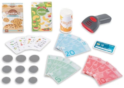 Smoby Pokladňa elektronická s váhou zelenošedá na batérie Svetlo Zvuk