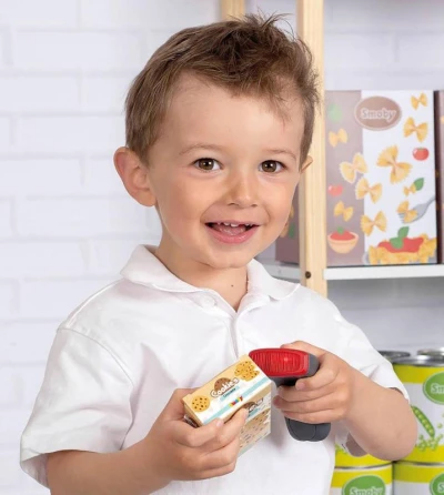 Smoby Pokladňa elektronická s váhou zelenošedá na batérie Svetlo Zvuk