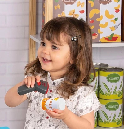 Smoby Pokladňa elektronická s váhou zelenošedá na batérie Svetlo Zvuk