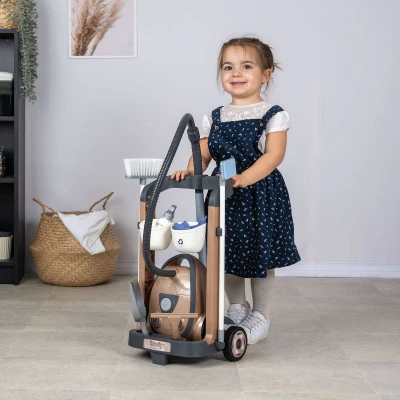 Smoby Rowenta uklízecí vozík set s vysavačem a doplňky na baterie Zvuk