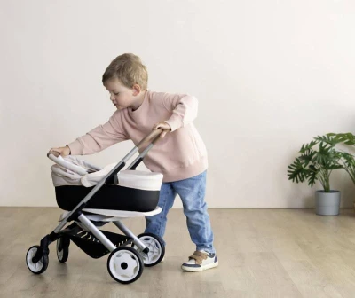 SMOBY Smoby Kombinovaný kočárek Maxi Cosi pro panenky béžový