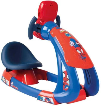 Smoby Trenažér V8 Driver Spidey simulátor riadenia na batérie Svetlo Zvuk