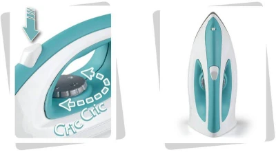 Smoby Žehlička dětská napařovací 18cm modro-bílá plast