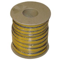 Šňůra izolační 8x2mm (500°C) lepicí (25m)