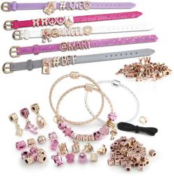 SO BEADS Sada šperků velká Rose Gold kreativní set dětská bižuterie