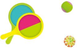 Soft tenis set 2 rakety 36cm se 2 míčky 6cm na suchý zip plast v síťce