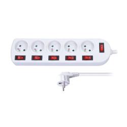 SOLIGHT Prodlužovací kabel 5 zásuvek 2m PP143